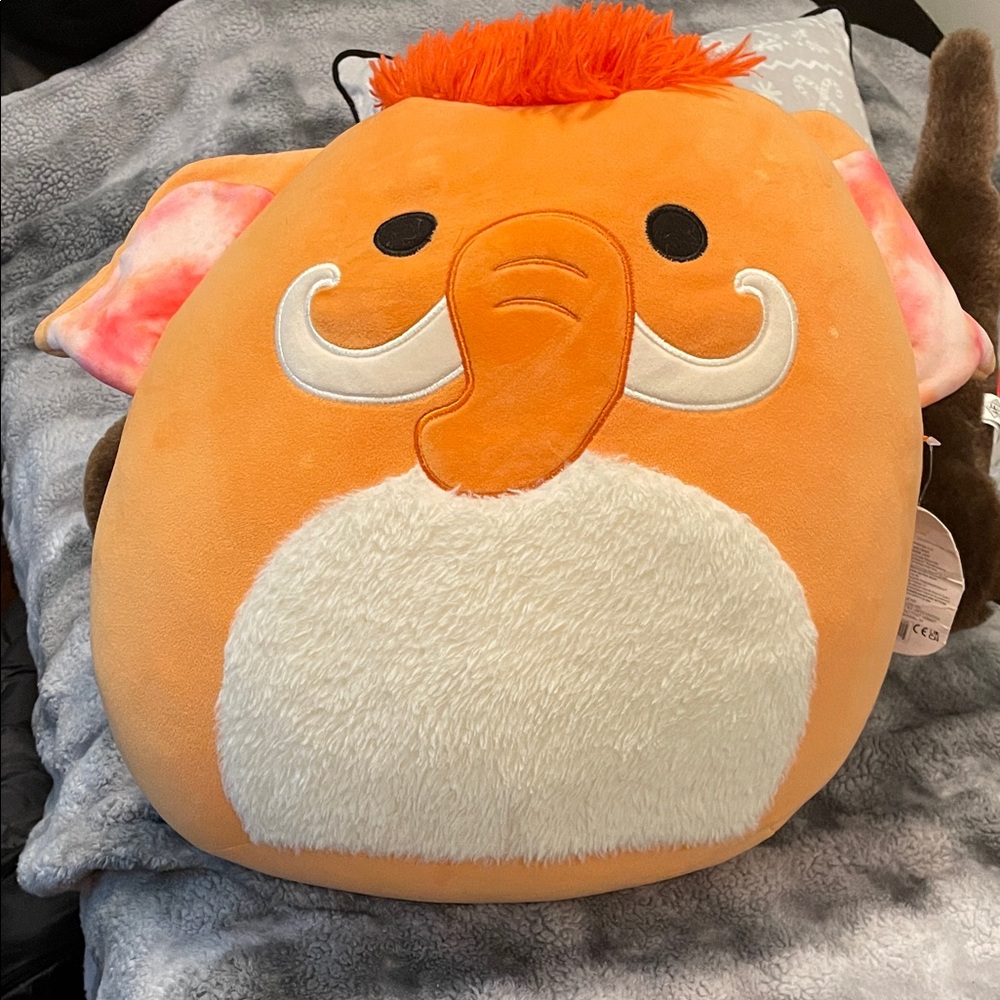 Orange Plush Elephant Toy